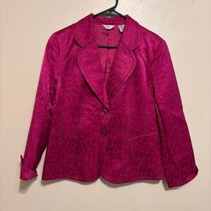 Women's Pink Textured Blazer
